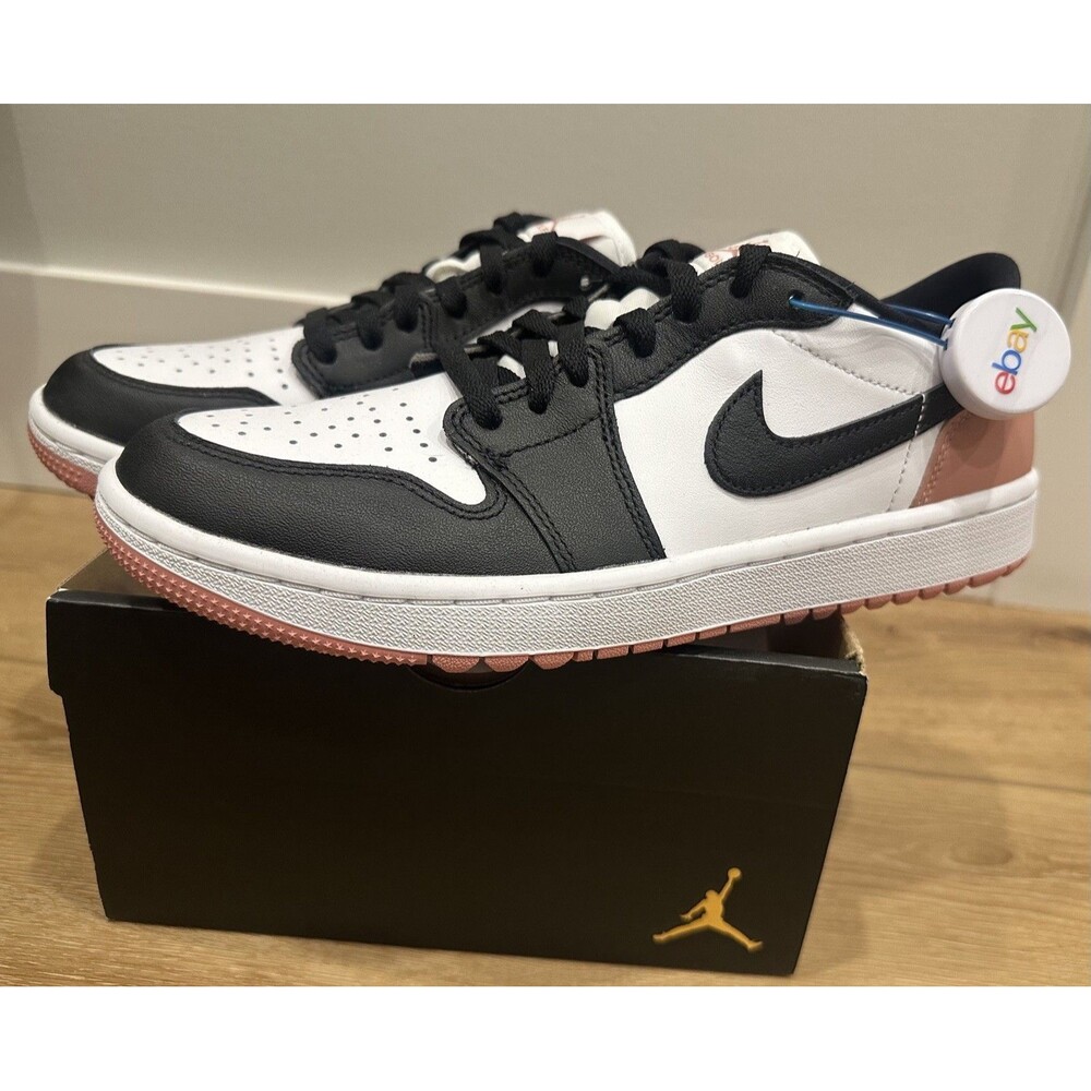 Nike Air Jordan 1 Low G Golf Shoes Men’s 8.5 Women’s 10 Rust Pink New in Box! - Picture 1 of 12